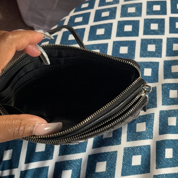 Used once monogram double zip coach wallet wristlet - Picture 10 of 12